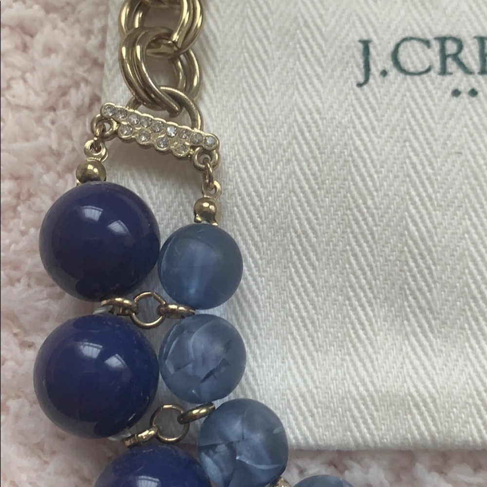 J.Crew Blued Beaded Necklace with Crystals - Picture 4 of 6